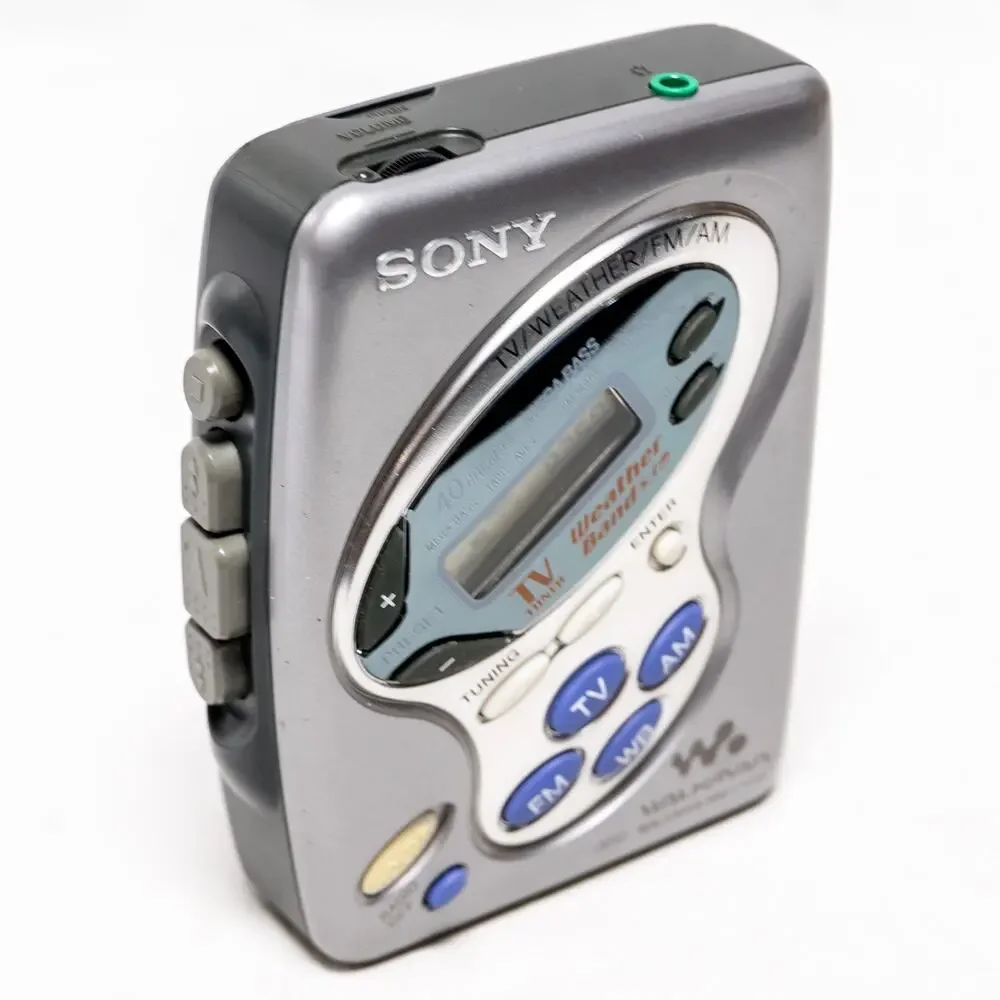 Sony Walkman WM-FX281 AM FM Weather Band Cassette Player Tested Works Clean EUC